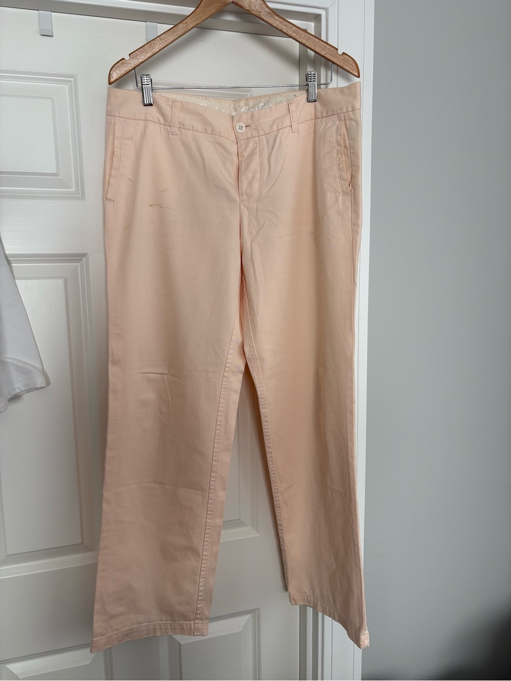 J. Crew Classic Fit Chino Pants in Light Peach